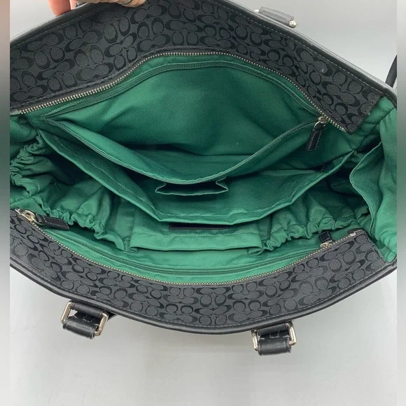 COACH Black Laptop Bag All Over Print - Picture 10 of 15